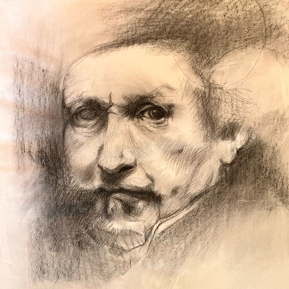 Rembrandt sketch drawing